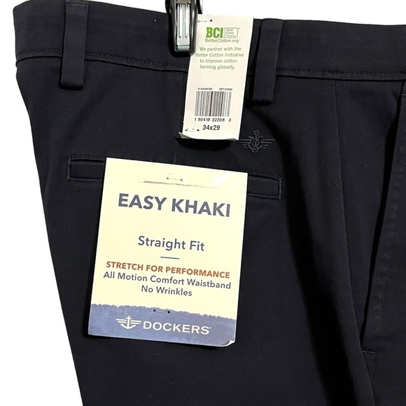 NWT Dockers Easy Khaki Straight Fit Comfort Waist Wrinkle Resistant Size 34 / 29 - Picture 4 of 14